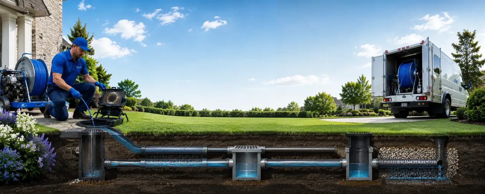Outdoor drain cleaning information for Greenhurst, NY